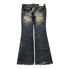 Distressed Flared Denim - wintexarchive
