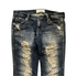 Distressed Flared Denim - wintexarchive