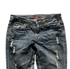 Distressed Studded Flared Denim - wintexarchive
