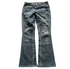 Distressed Studded Flared Denim - wintexarchive