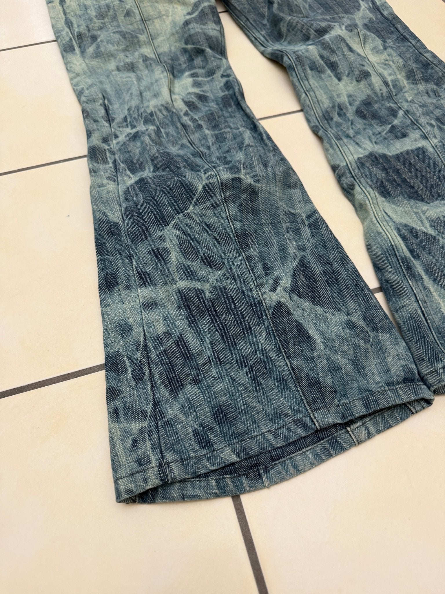 Edge Rupert Ocean Splashed Backzipp Flared Pants - wintexarchive