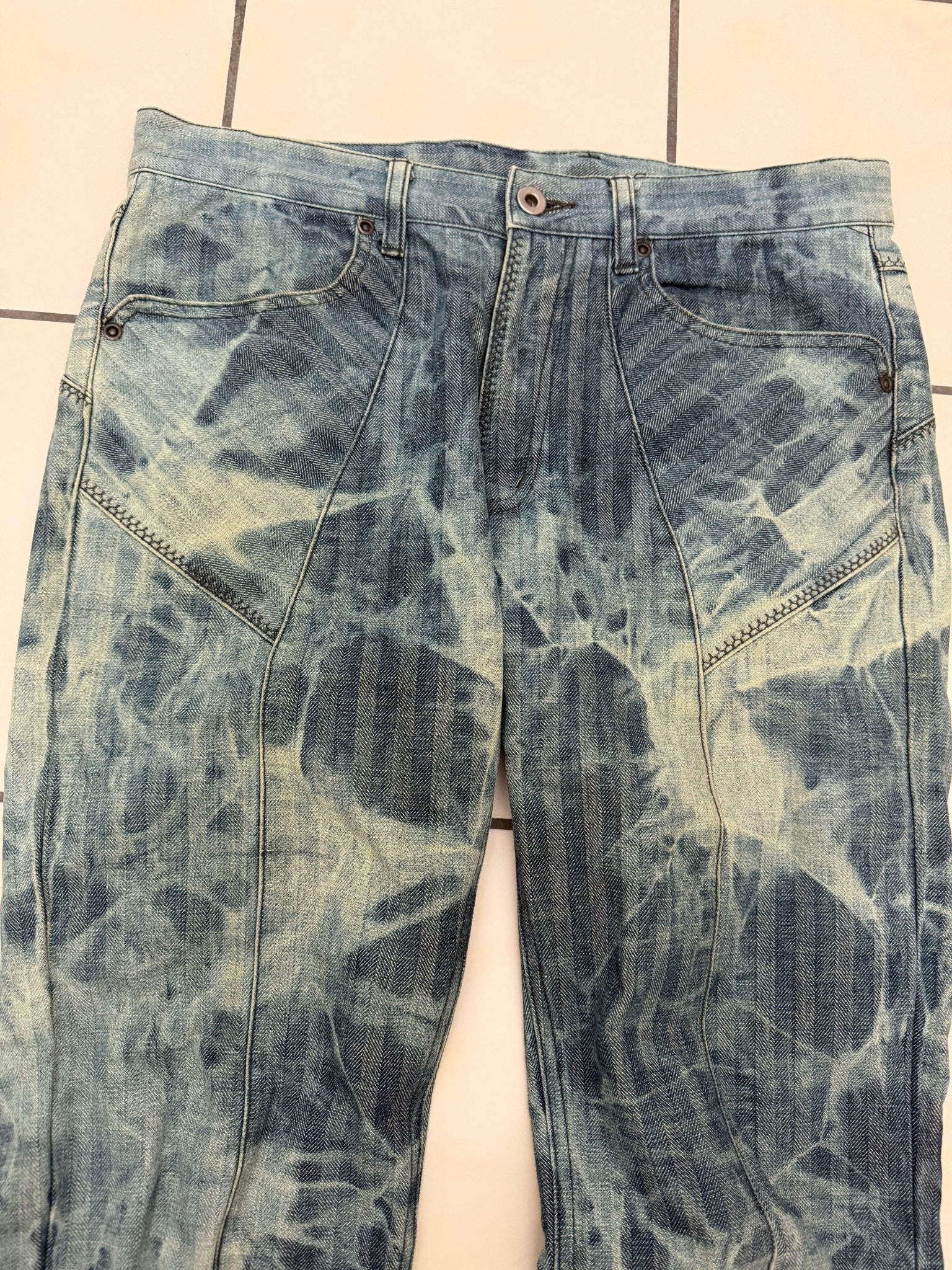 Edge Rupert Ocean Splashed Backzipp Flared Pants - wintexarchive
