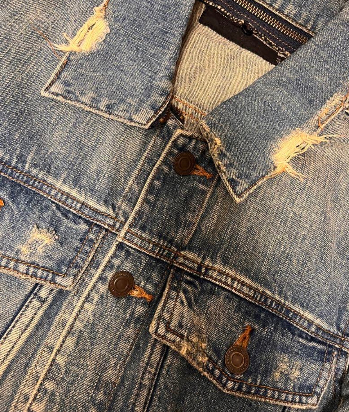 FUGA distressed clawmark denim jacket - wintexarchive