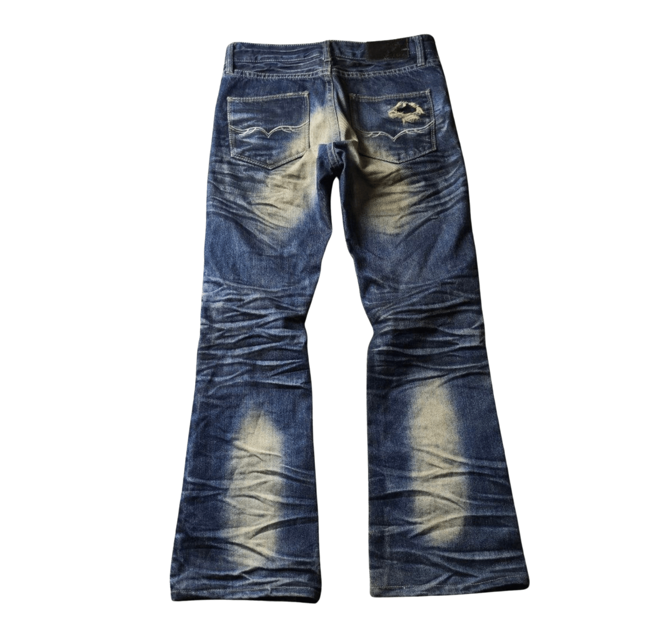 FUGA full whisker back flared denim - wintexarchive