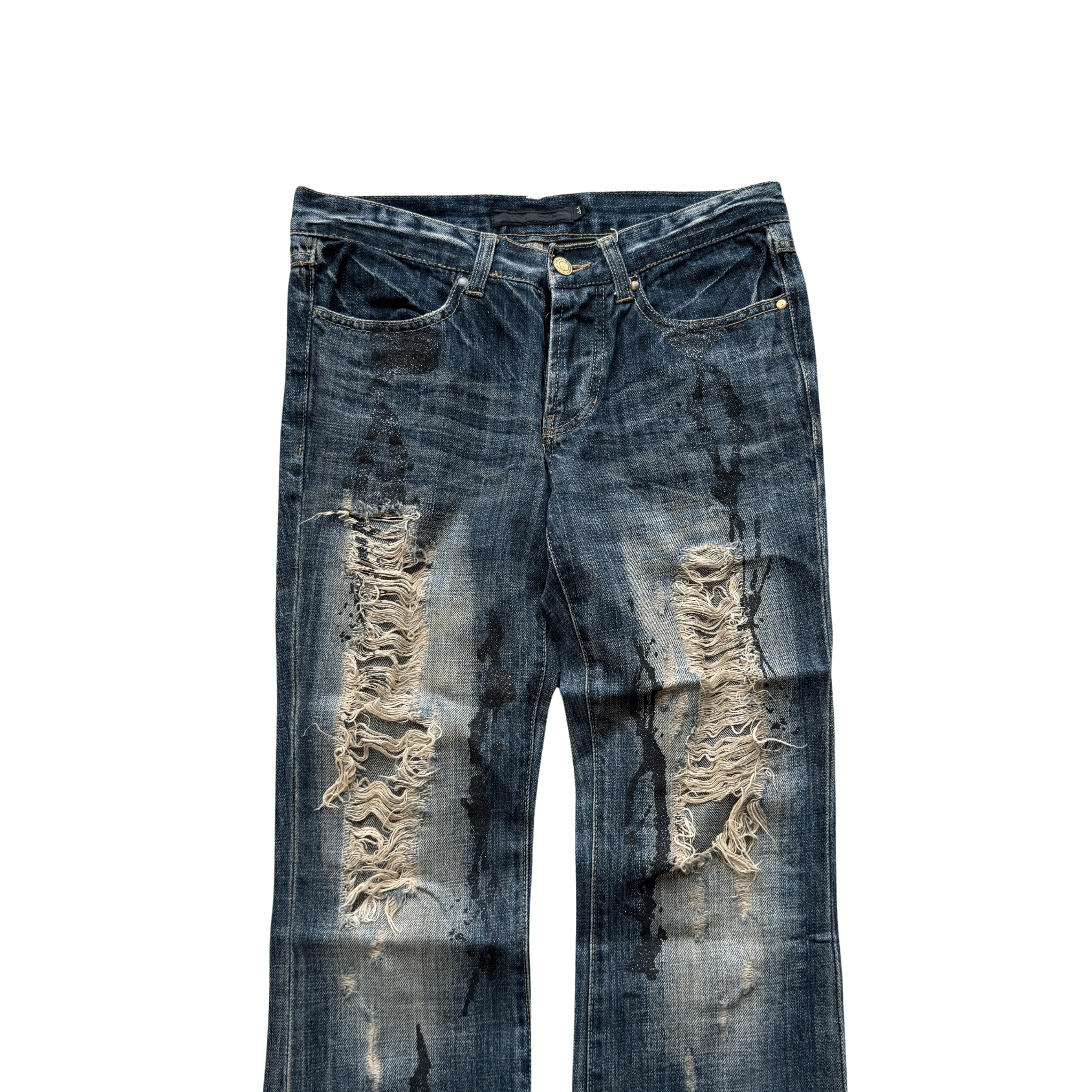 FUGA painted distressed denim - wintexarchive