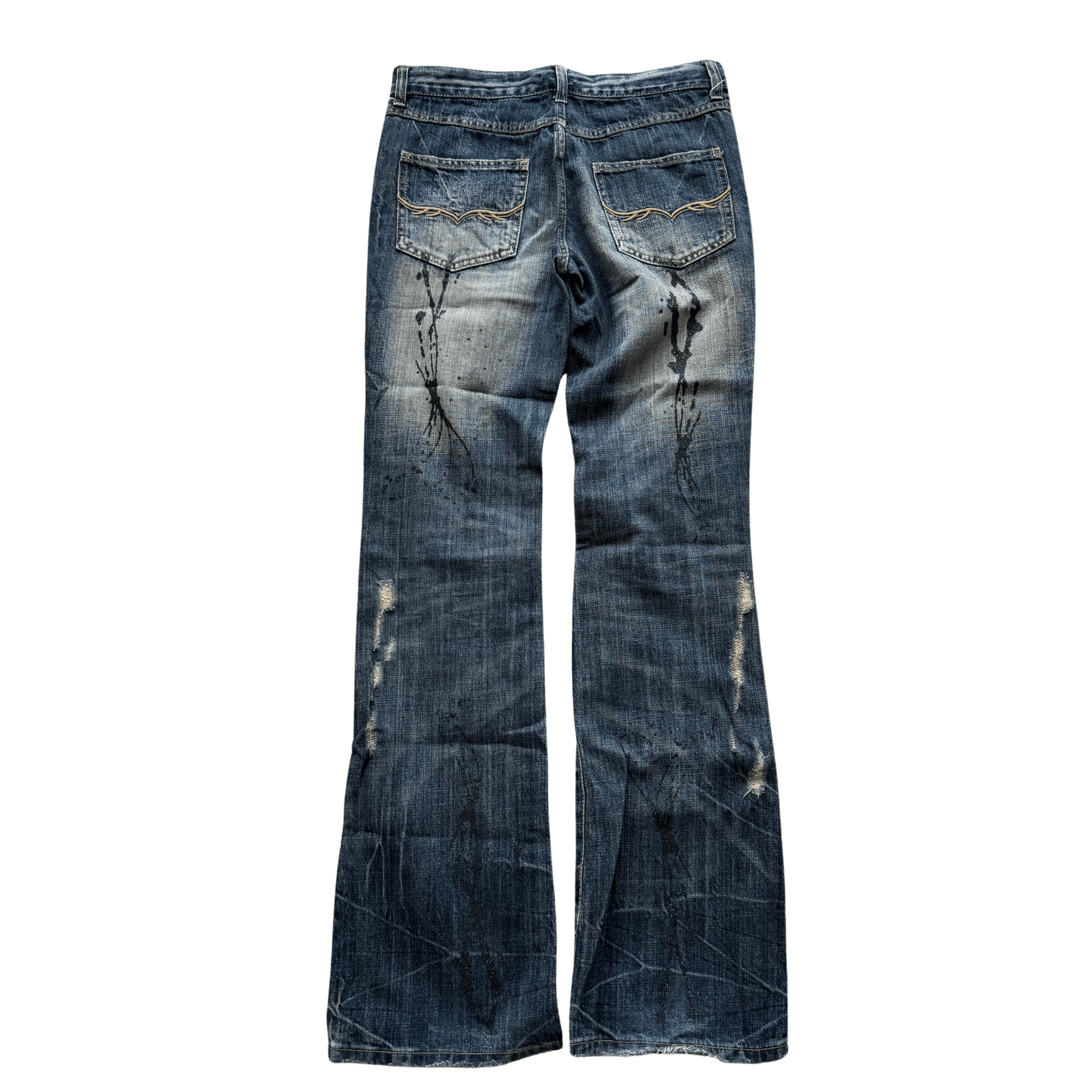 FUGA painted distressed denim - wintexarchive