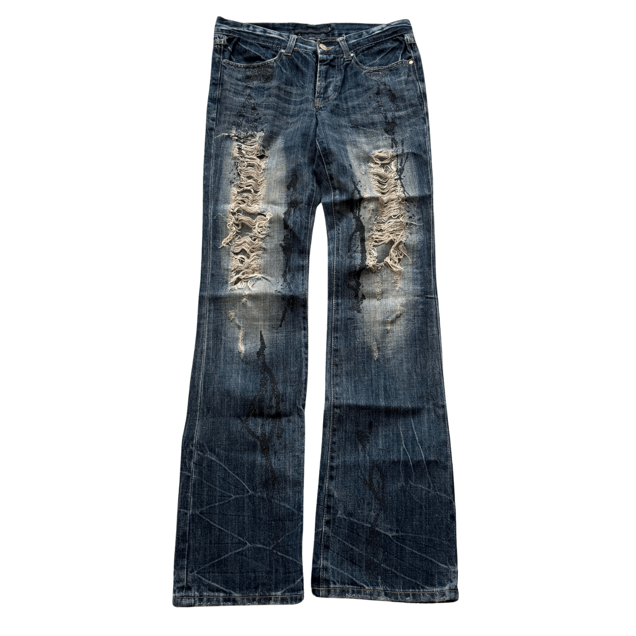 FUGA painted distressed denim - wintexarchive