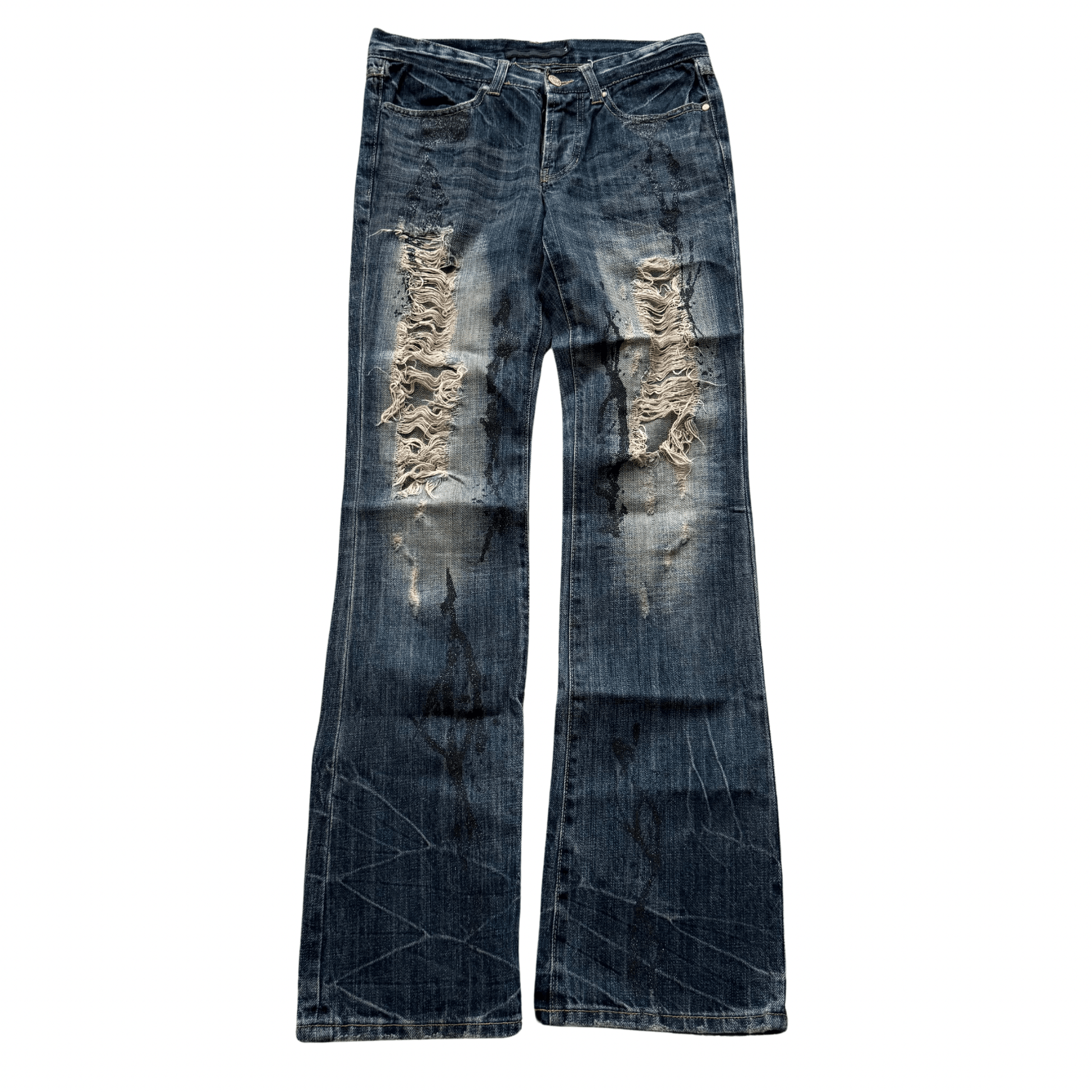 FUGA painted distressed denim - wintexarchive