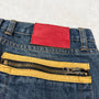 Fuzzy Crystal Distressed Acid Wash Flared Pants - wintexarchive