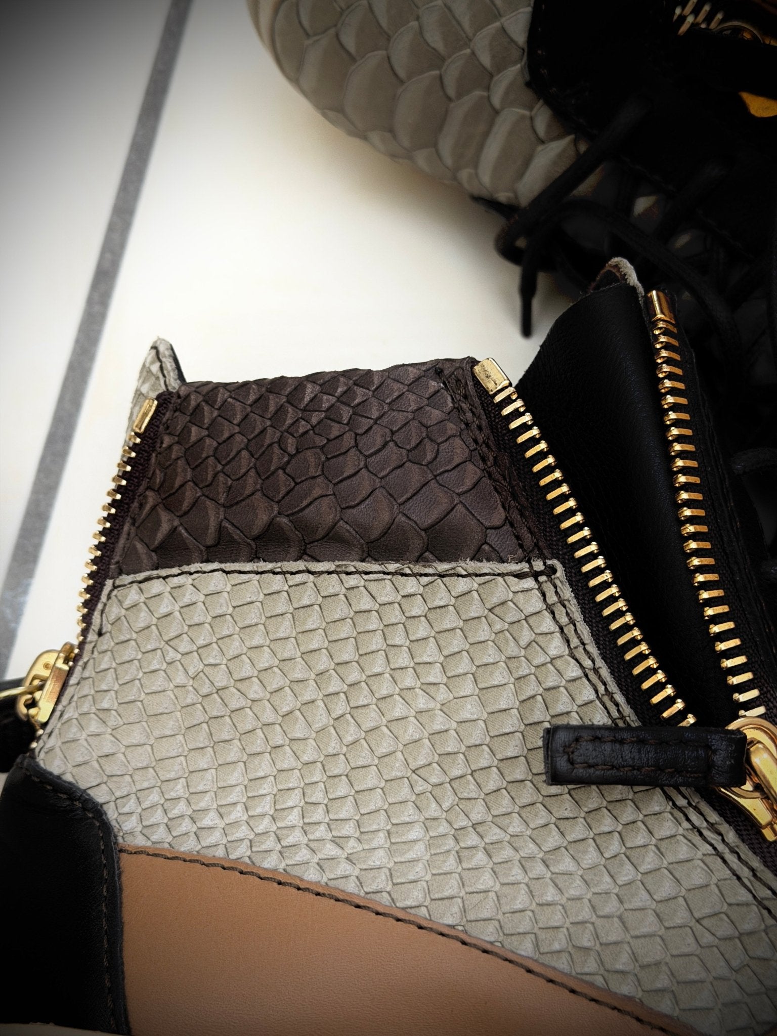 Giuseppe Zanotti Snakeskin High Top Sneaker - wintexarchive