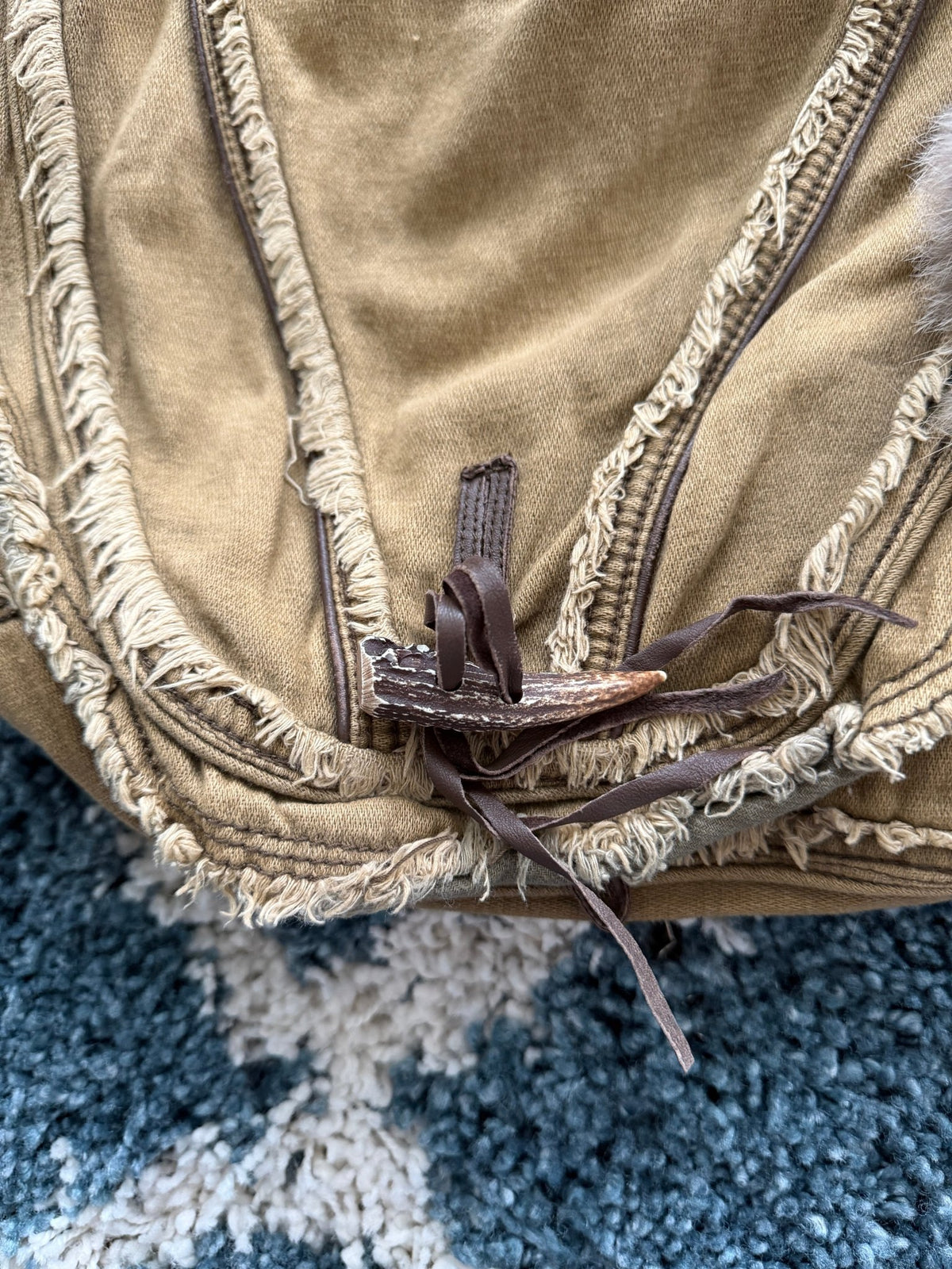 G.O.A Fringed 1/2 Fur Bag - wintexarchive