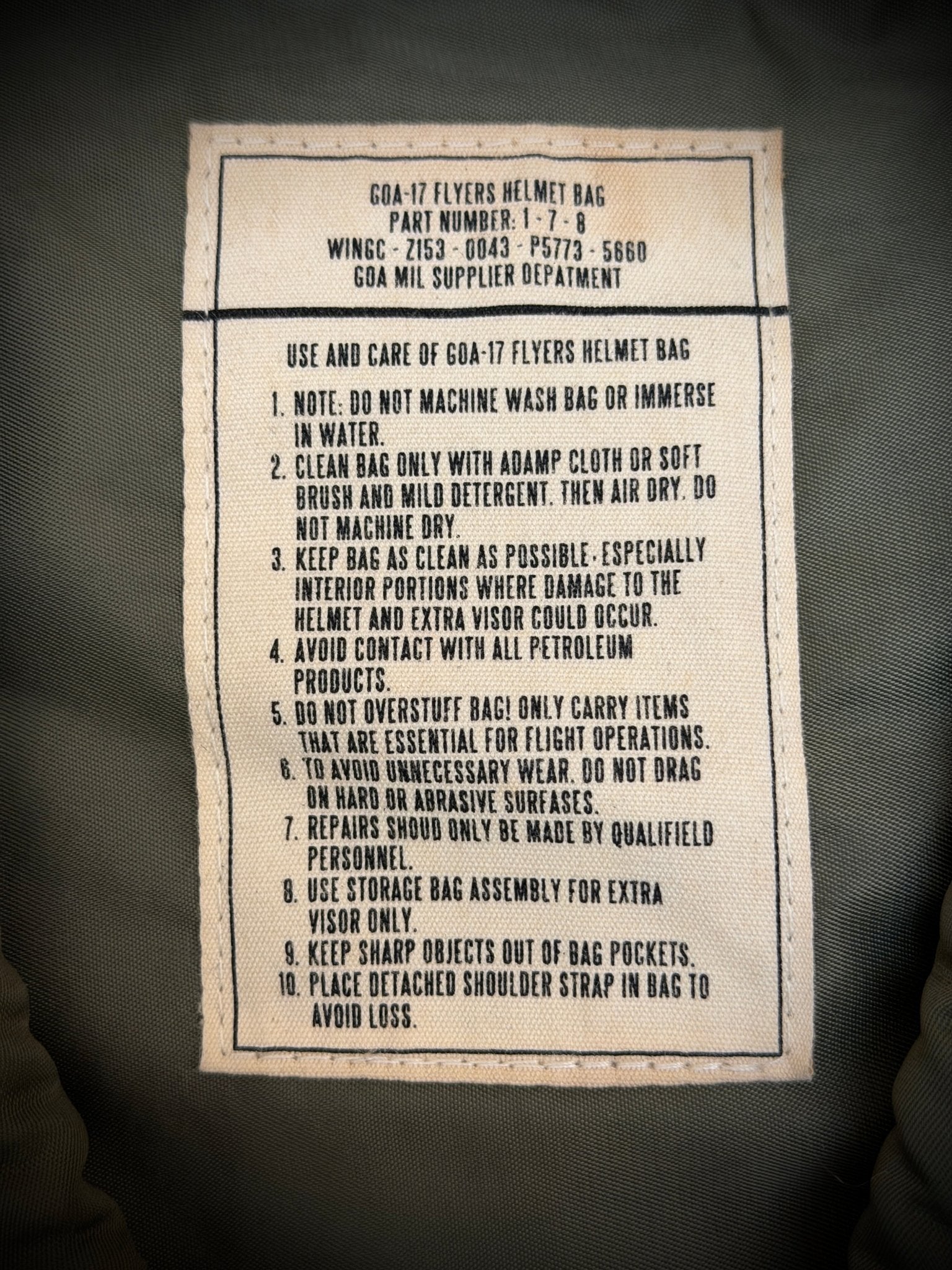 G.O.A Military Helmet Cargo Bag - wintexarchive