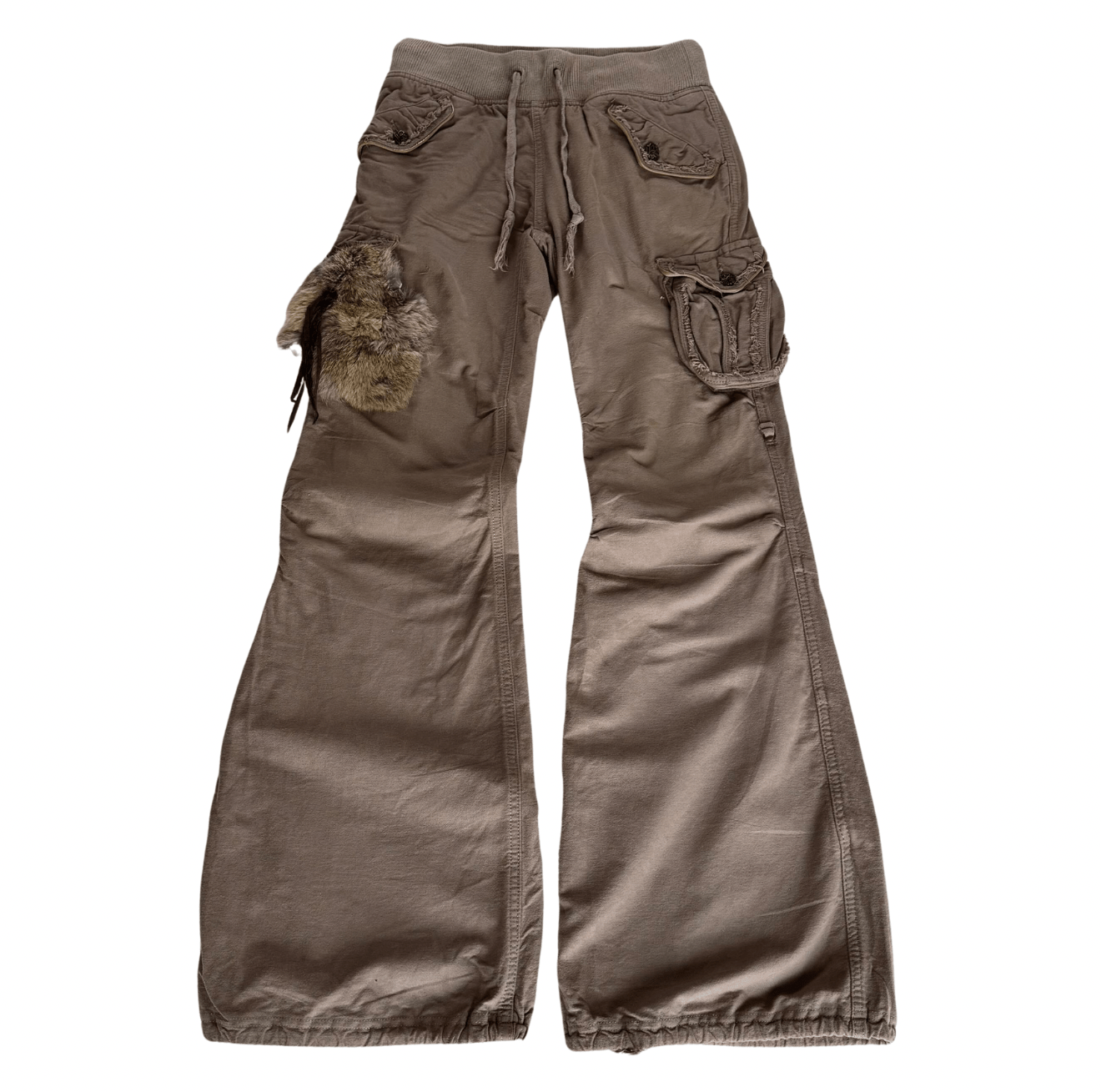 G.O.A Rustic Fur & Leather cargo Pants - wintexarchive
