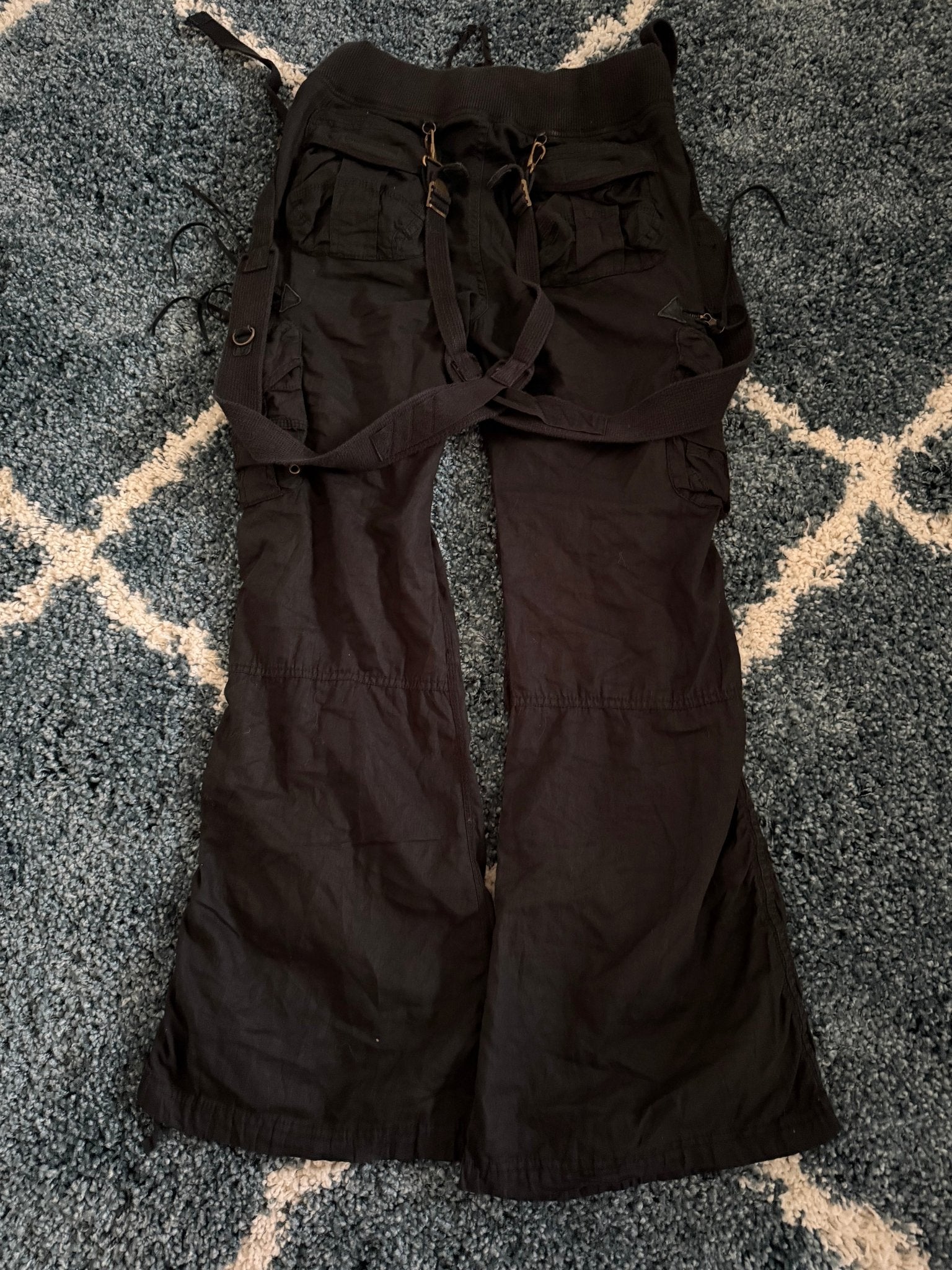 G.O.A tasseled suspender cargo pants - wintexarchive