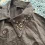 Grow hidden chain & studs dress shirt - wintexarchive