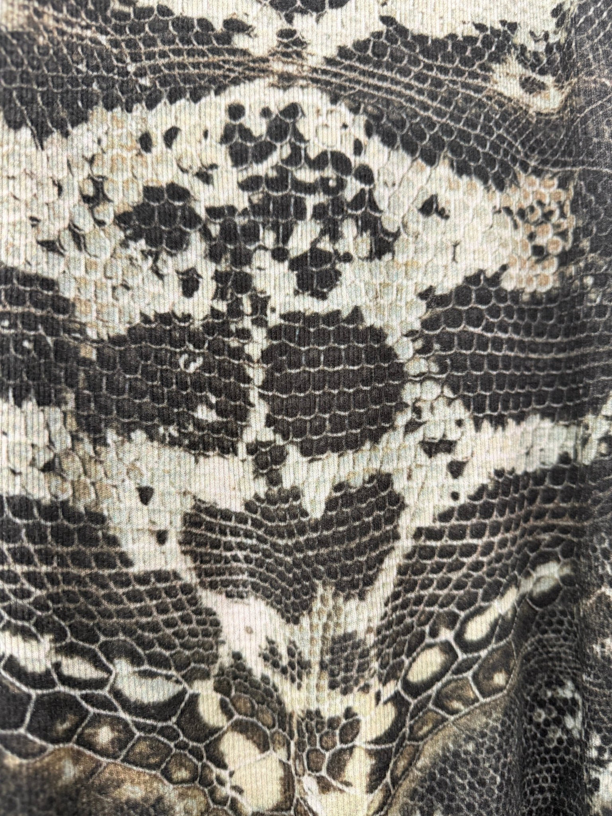 Ifsixwasnine Black snakeskin Tank Top - wintexarchive