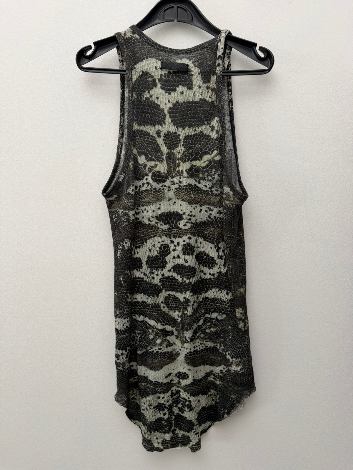 Ifsixwasnine Black snakeskin Tank Top - wintexarchive