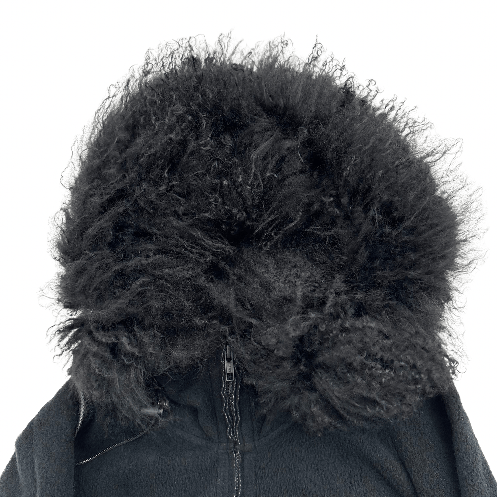 Ifsixwasnine Hyena spine fur parka - wintexarchive