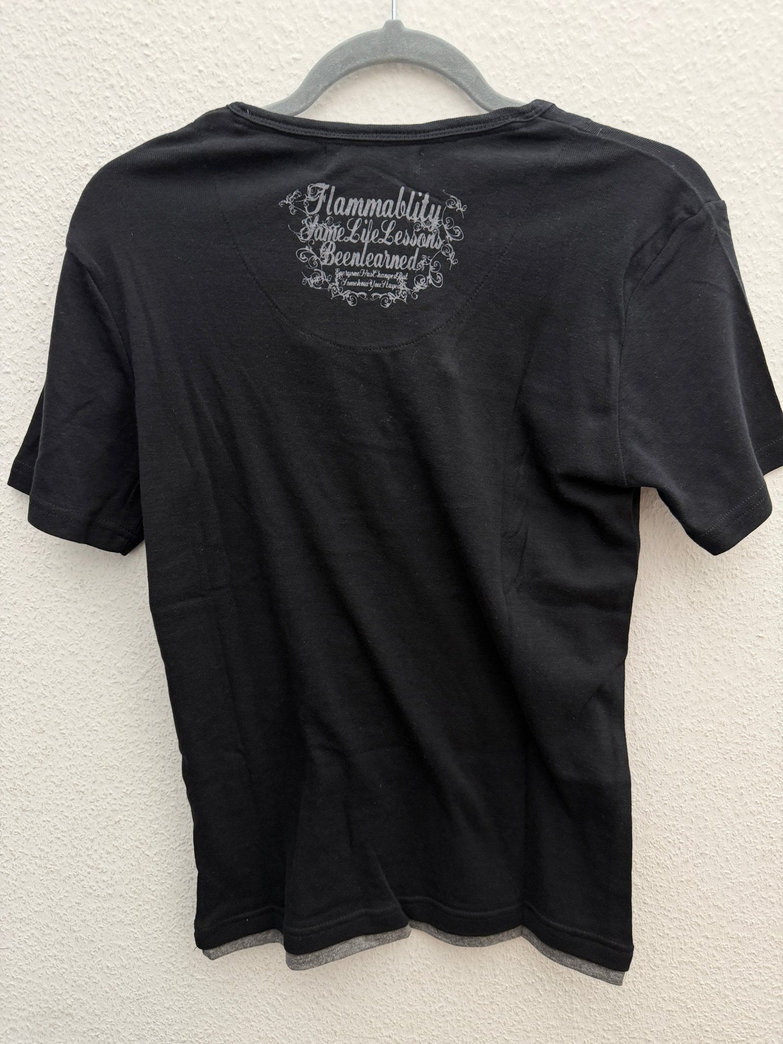 In The Artic Double Layered Laced Up Poem Shirt - wintexarchive