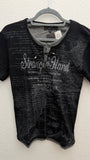 In The Artic Double Layered Laced Up Poem Shirt - wintexarchive