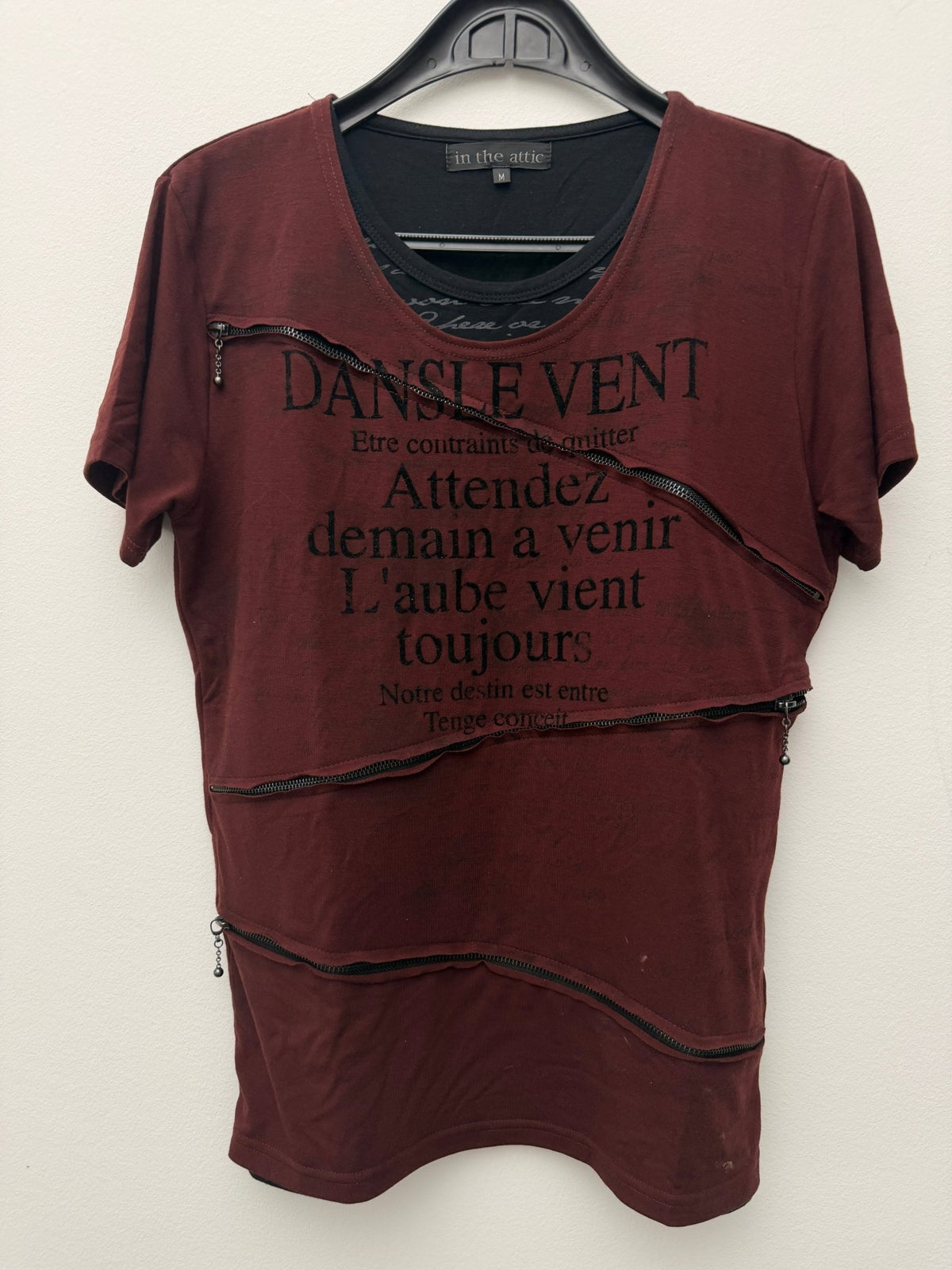 In The Attic 3x Zipper Poem Shirt - wintexarchive