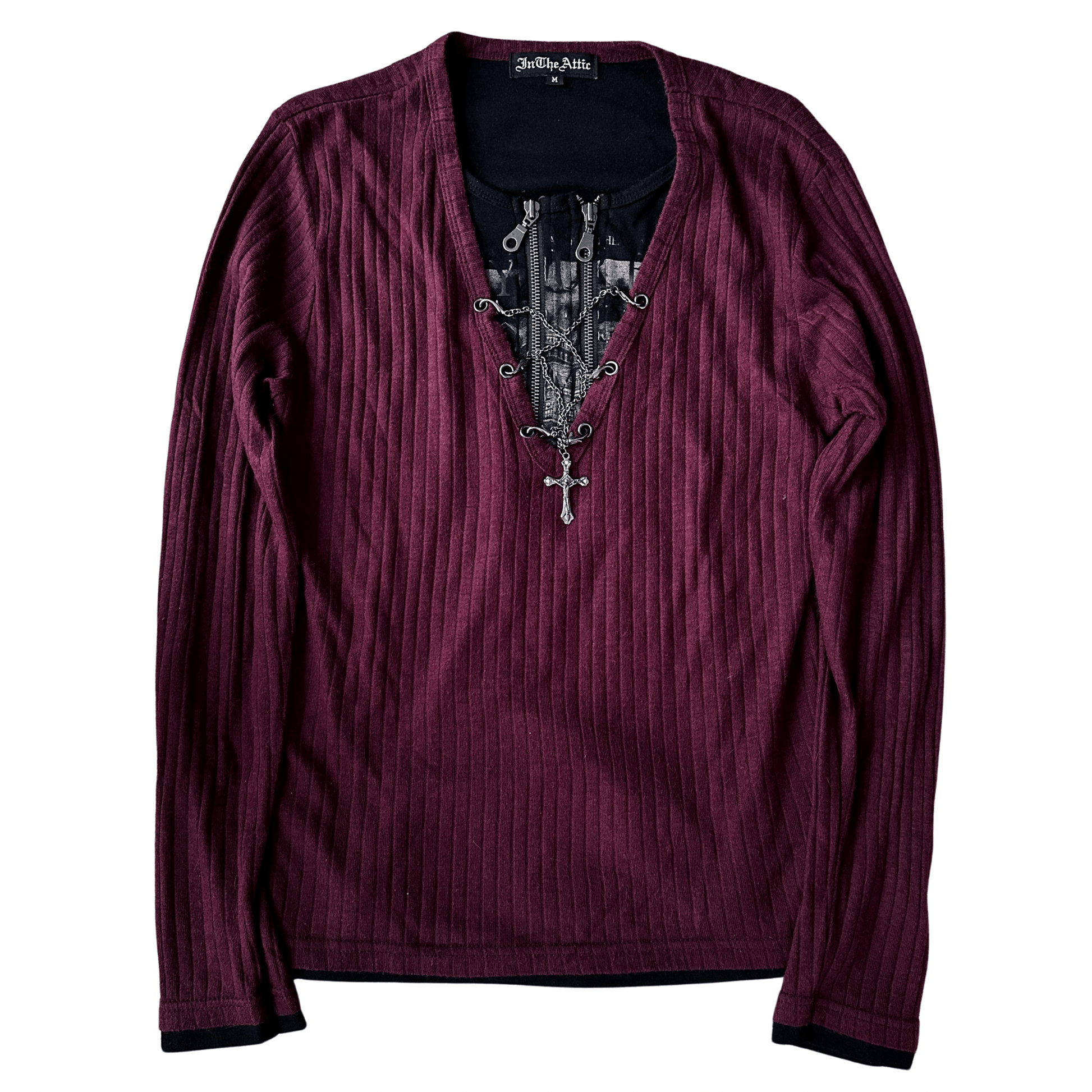 In the attic cross necklace Longsleeve - wintexarchive
