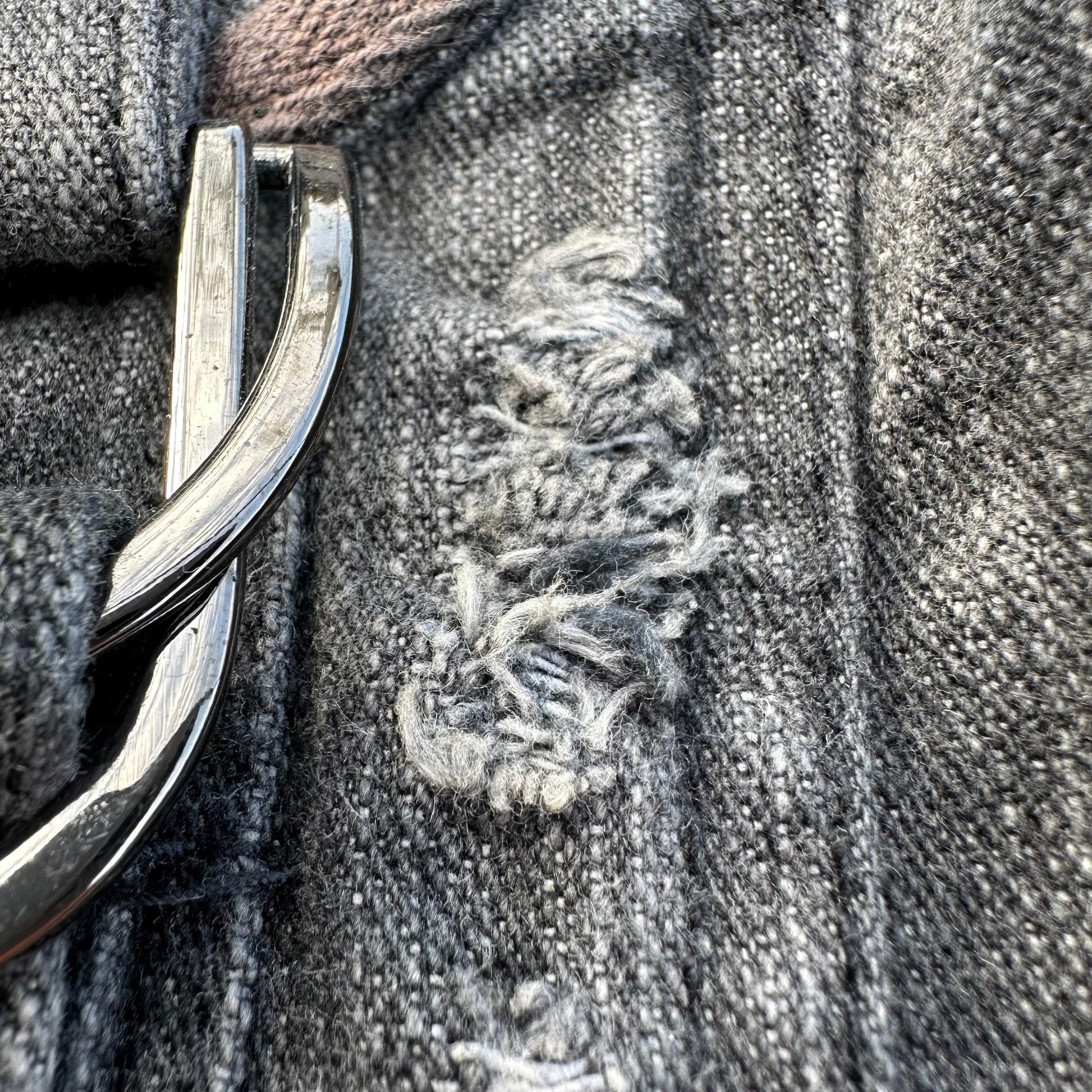 In the attic distressed denim jacket - wintexarchive