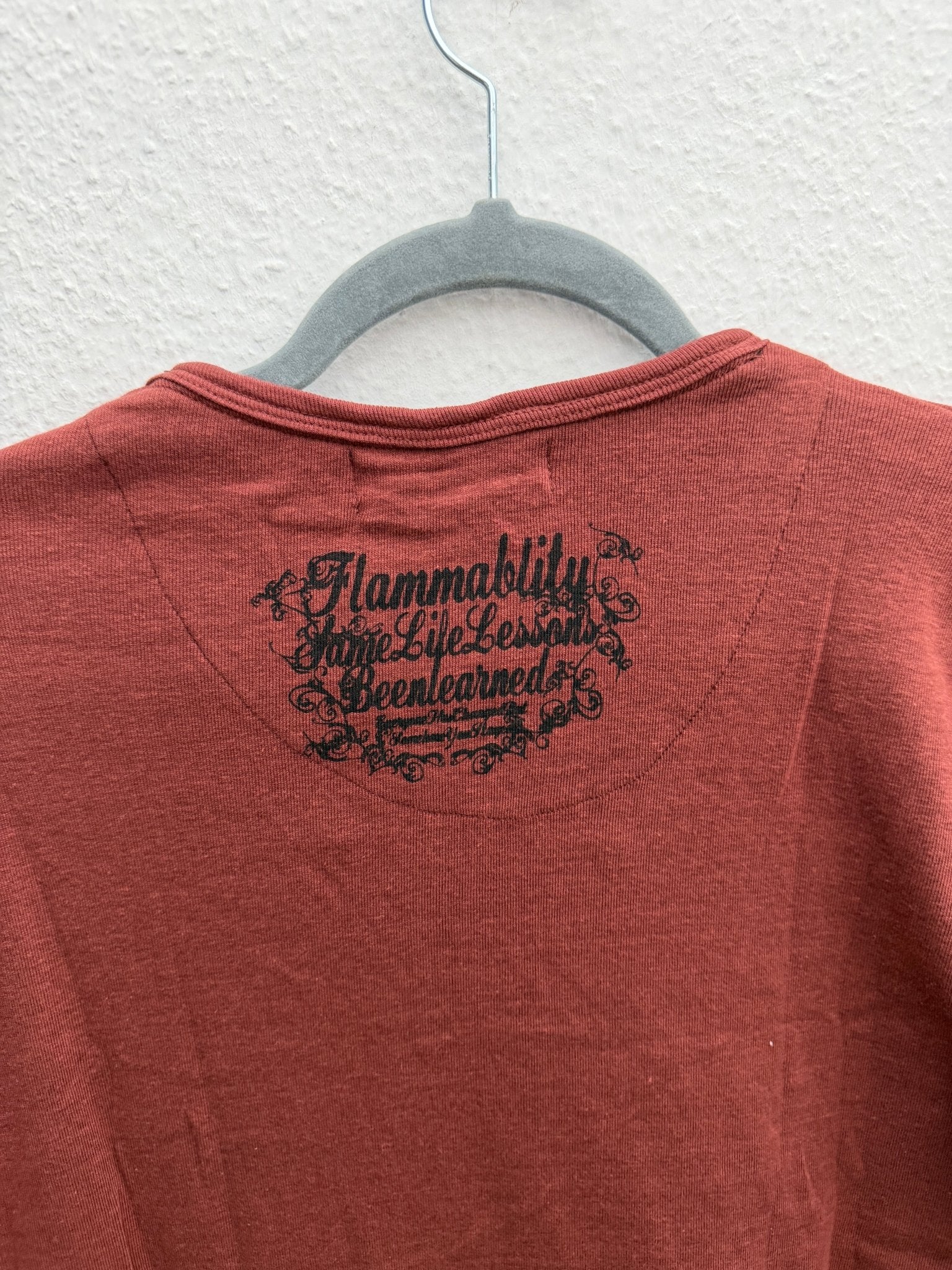 In The Attic Double Layered Laced Up Poem Shirt - wintexarchive