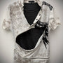 In The Attic Double Layered Poem Polo Shirt - wintexarchive