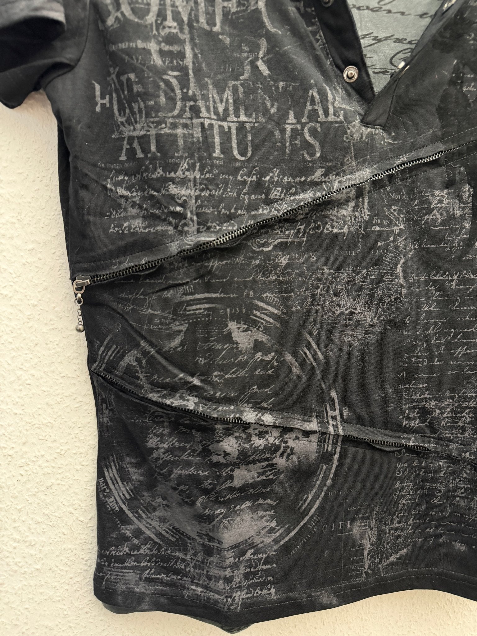In The Attic Double Layered Poem Polo Shirt - wintexarchive