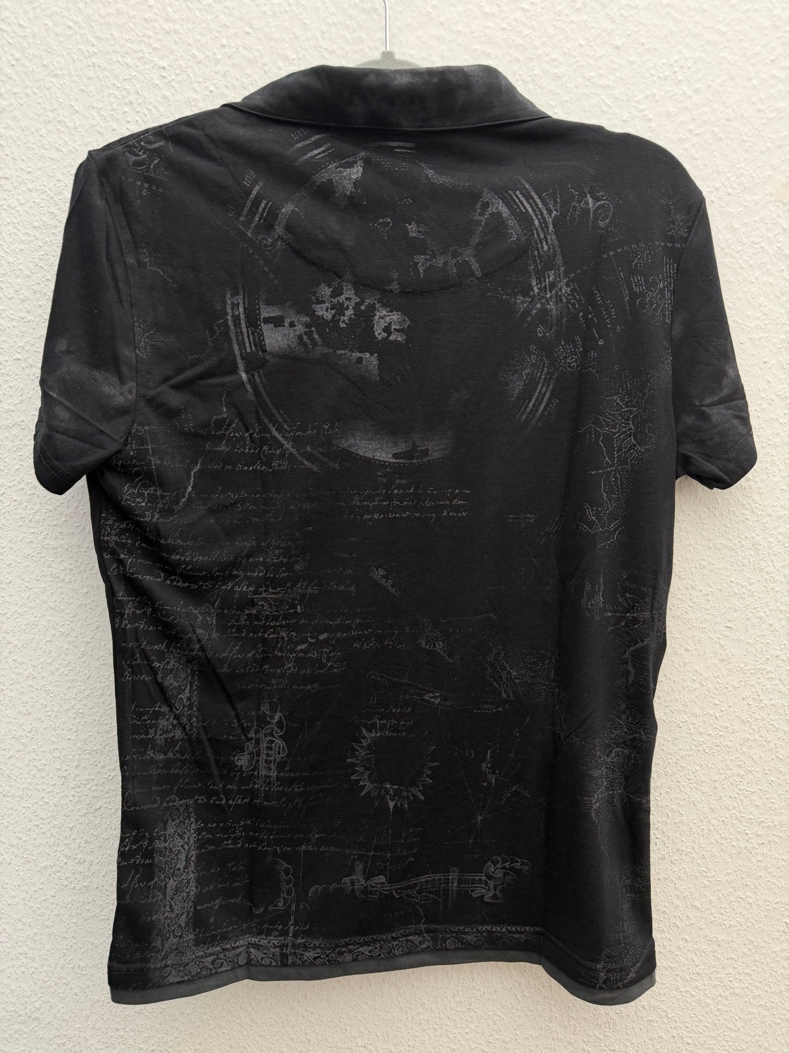 In The Attic Double Layered Poem Polo Shirt - wintexarchive
