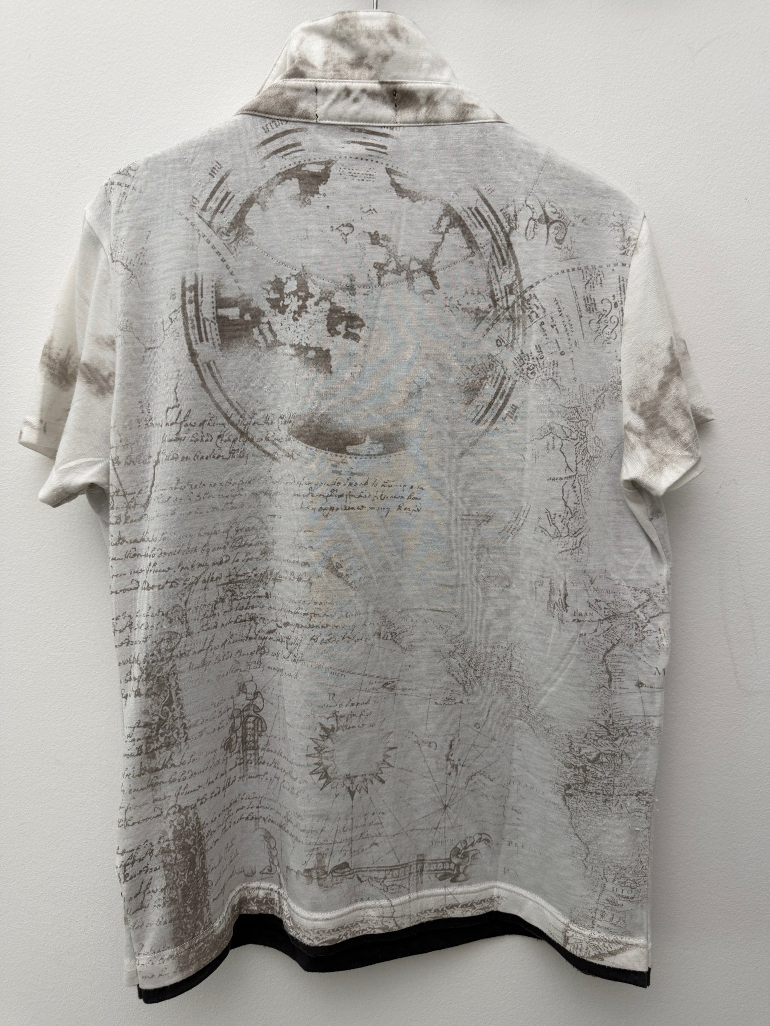 In The Attic Double Layered Poem Polo Shirt - wintexarchive