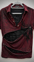 In The Attic Double Layered Zipper Poem Polo Shirt - wintexarchive