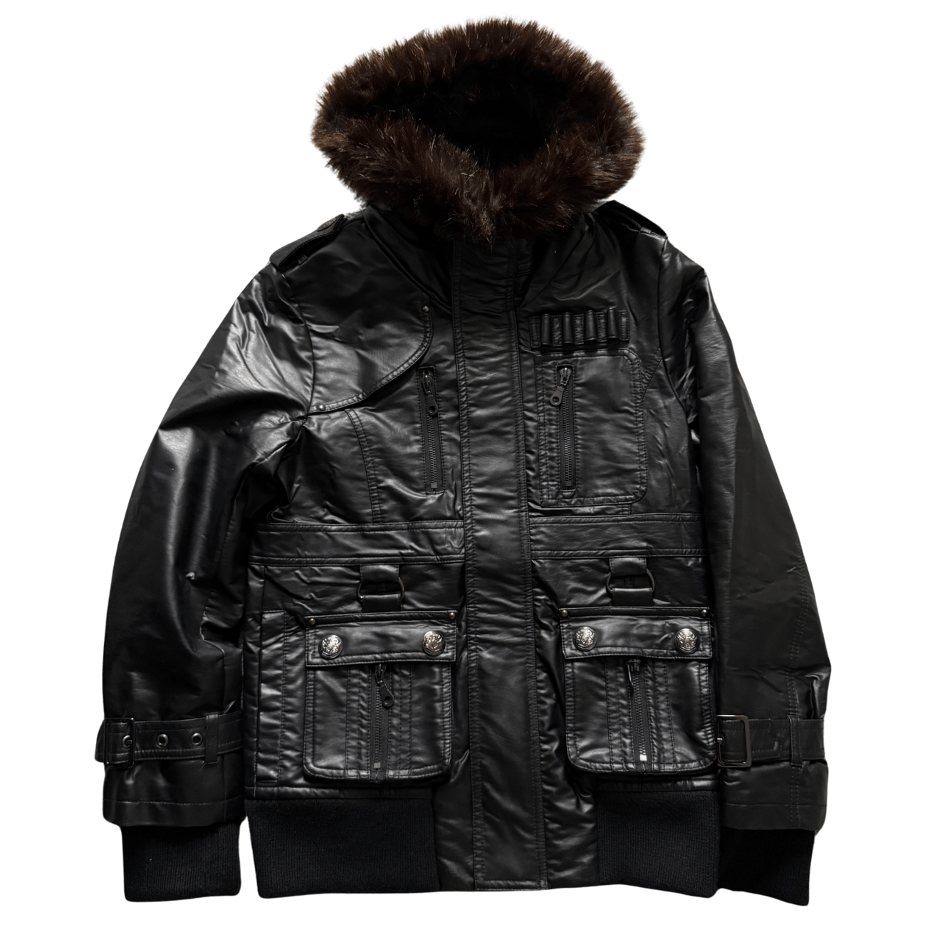 In The Attic double zipper Fur Jacket - wintexarchive
