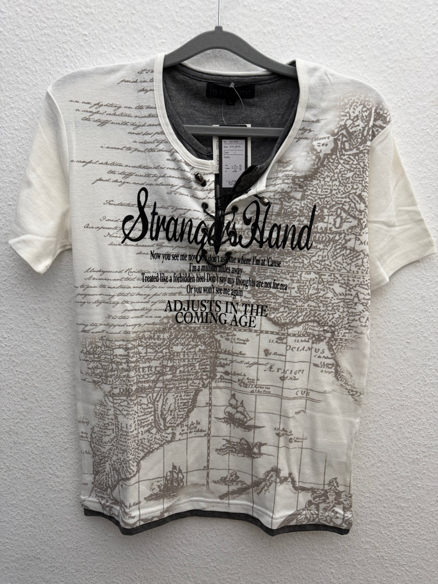 In The Attic Laced Up Double Layer Poem Shirt - wintexarchive