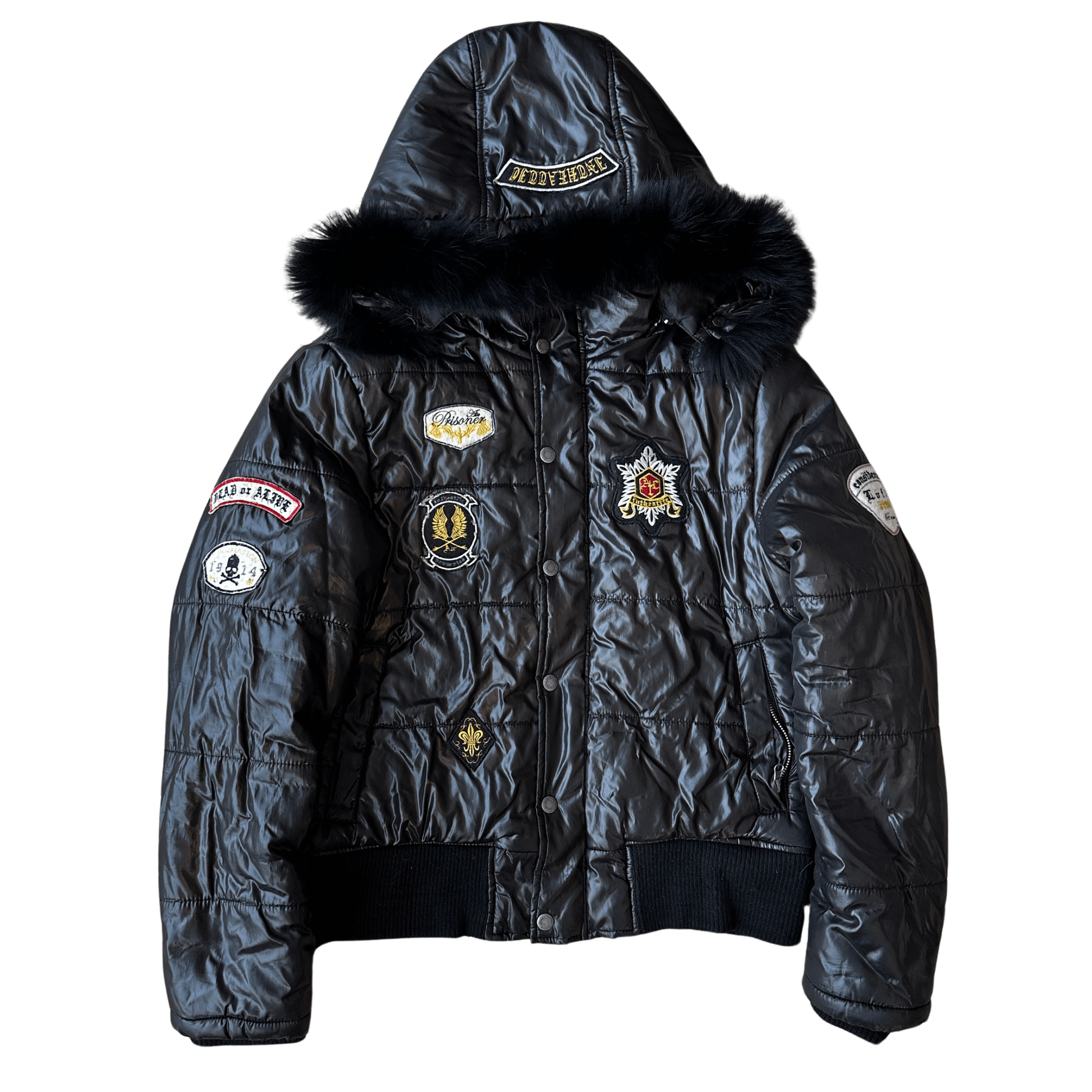 In The Attic Patched Fur Jacket - wintexarchive