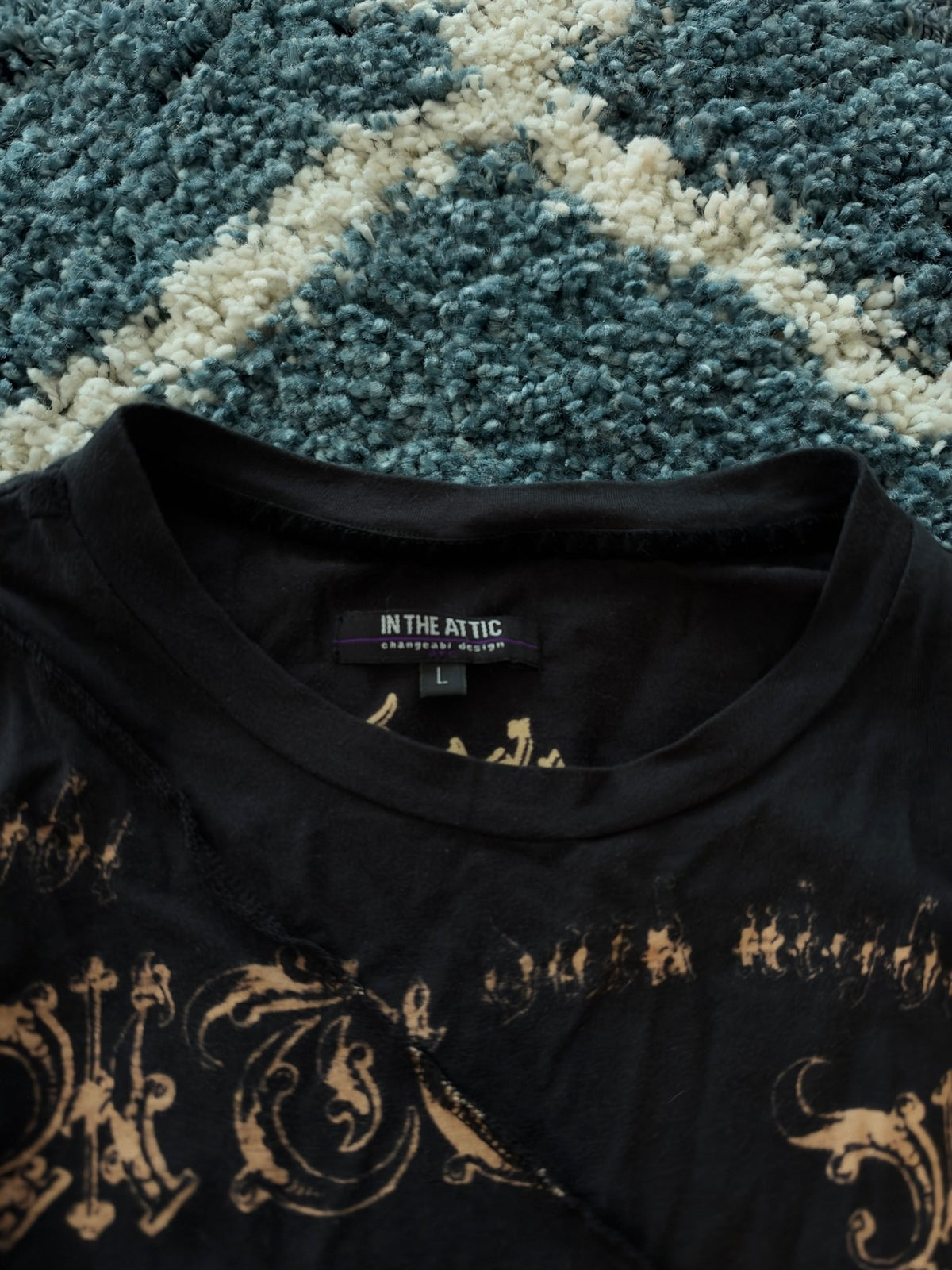In The Attic Skull Slashed Shirt - wintexarchive