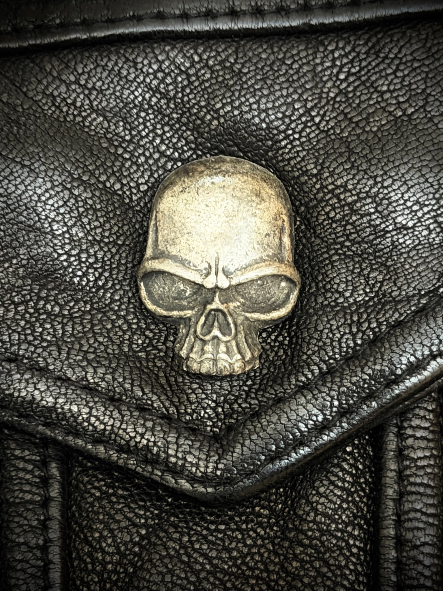 Jack Rose 00‘s Crow Collar Skull Leather Jacket - wintexarchive