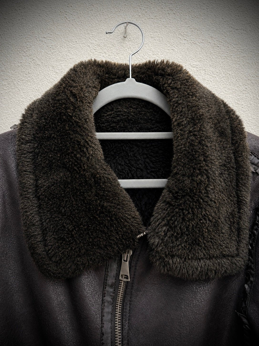 Jack Rose Cracked Wax Fur Jacket - wintexarchive