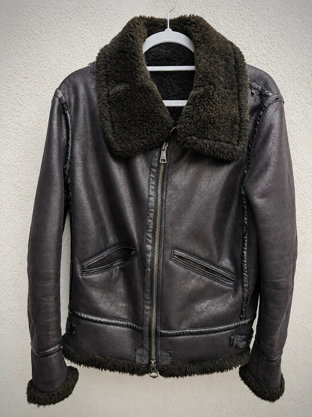 Jack Rose Cracked Wax Fur Jacket - wintexarchive