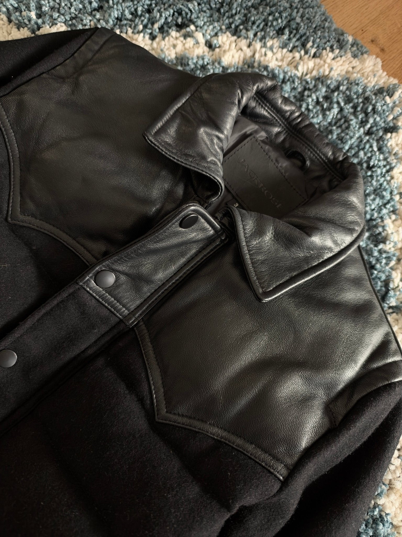 Jack Rose Hybrid Western Leather Puffer Jacket - wintexarchive
