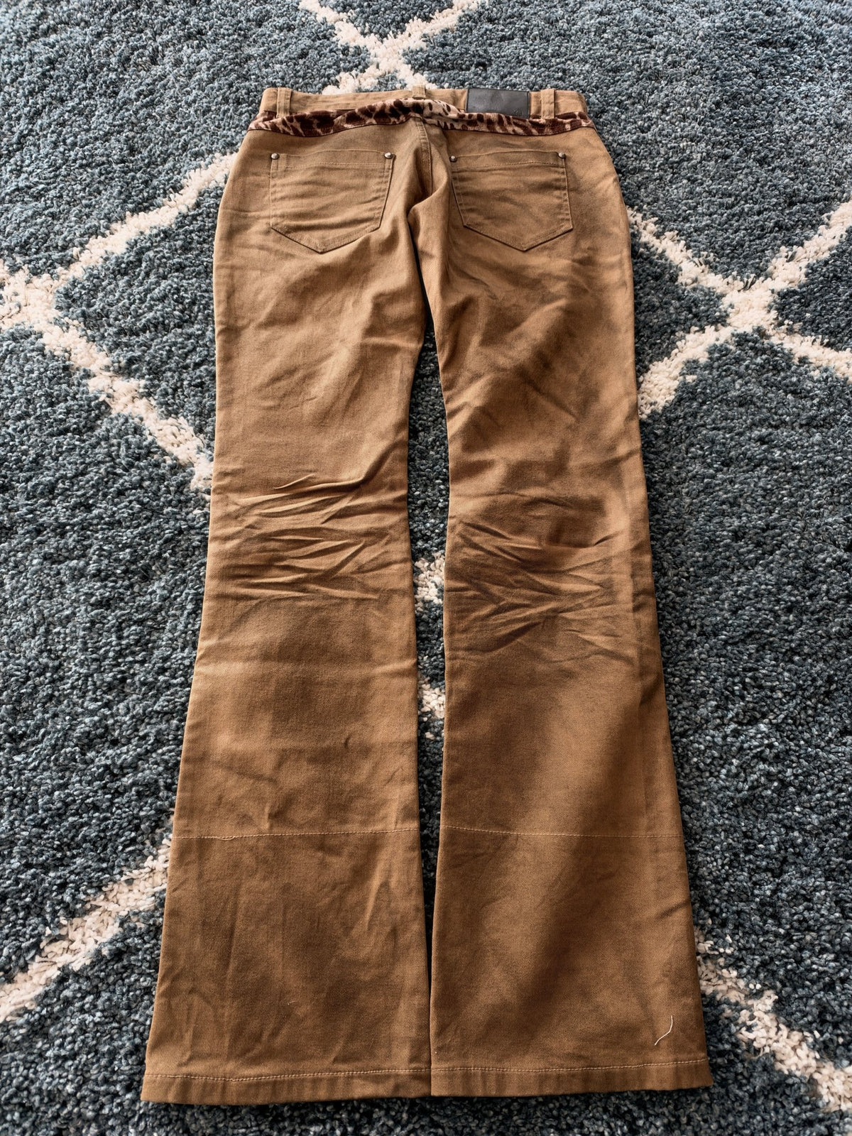 La Gate Clawmark Giraffe Bootcut Pants - wintexarchive