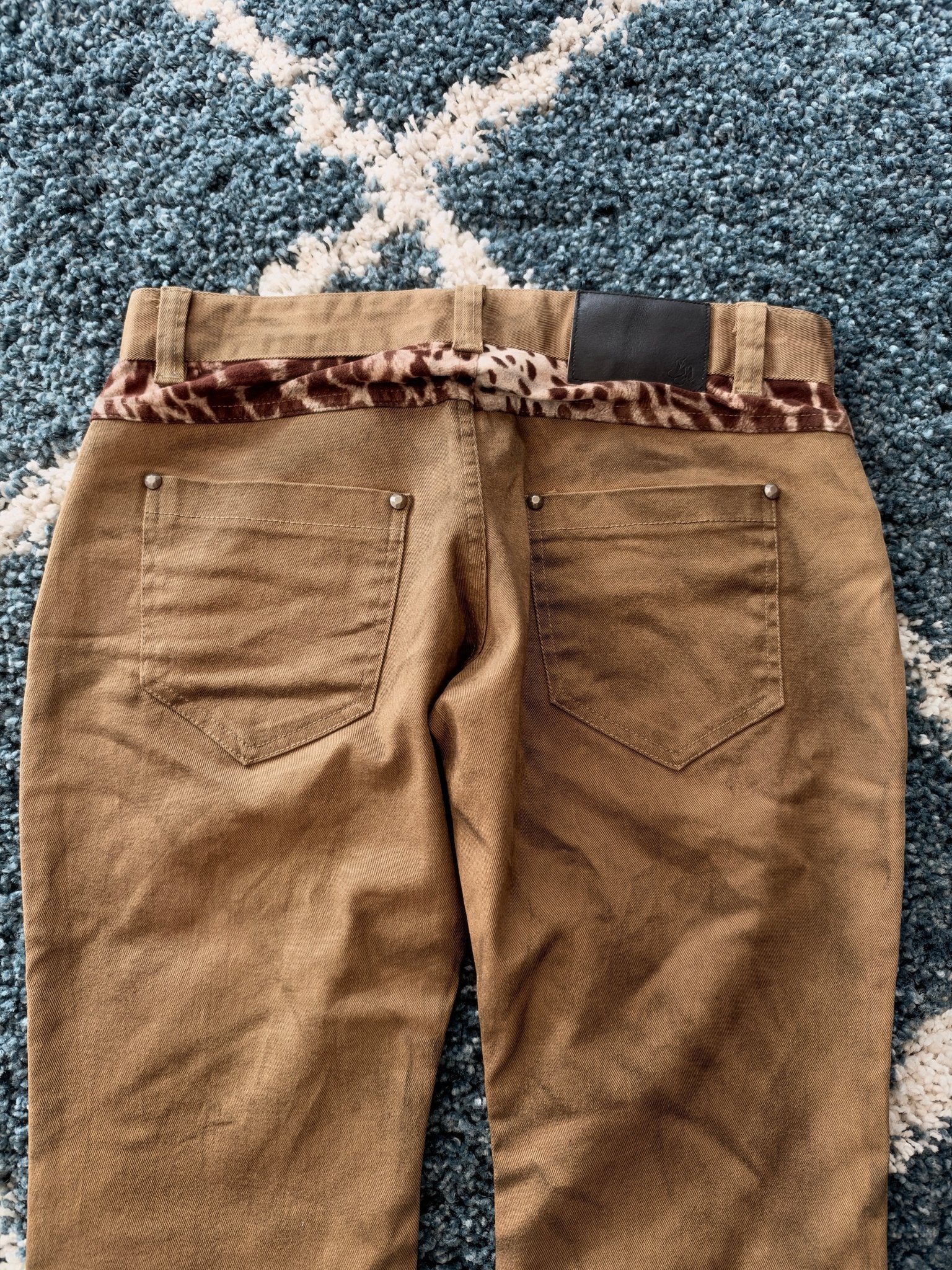 La Gate Clawmark Giraffe Bootcut Pants - wintexarchive