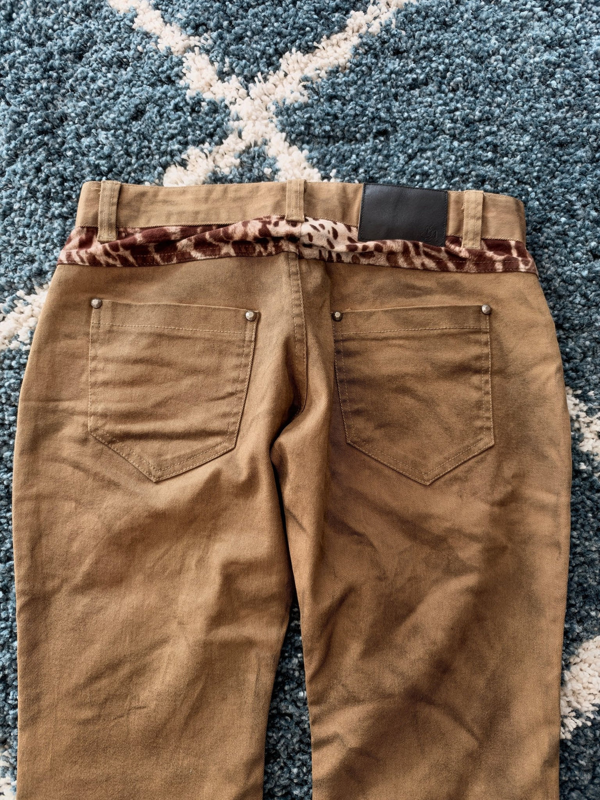 La Gate Clawmark Giraffe Bootcut Pants - wintexarchive