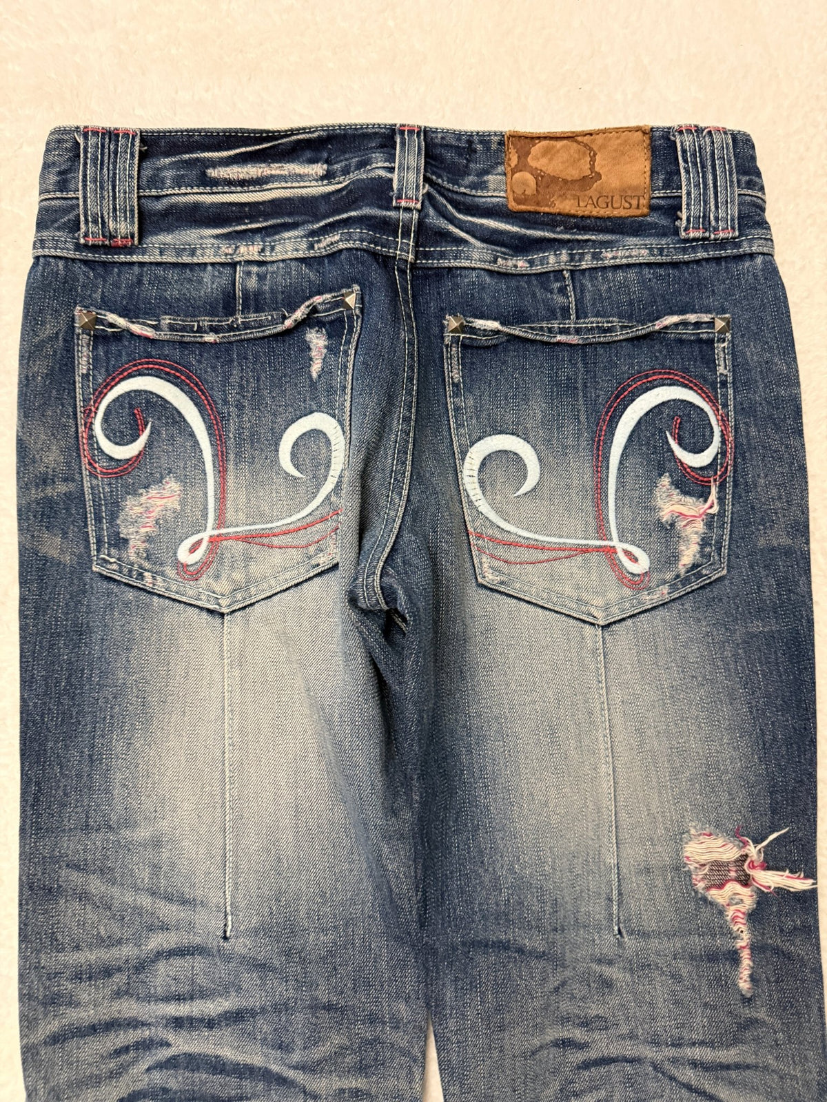 Lagust Studded Flamingo Bootcut Pants - wintexarchive
