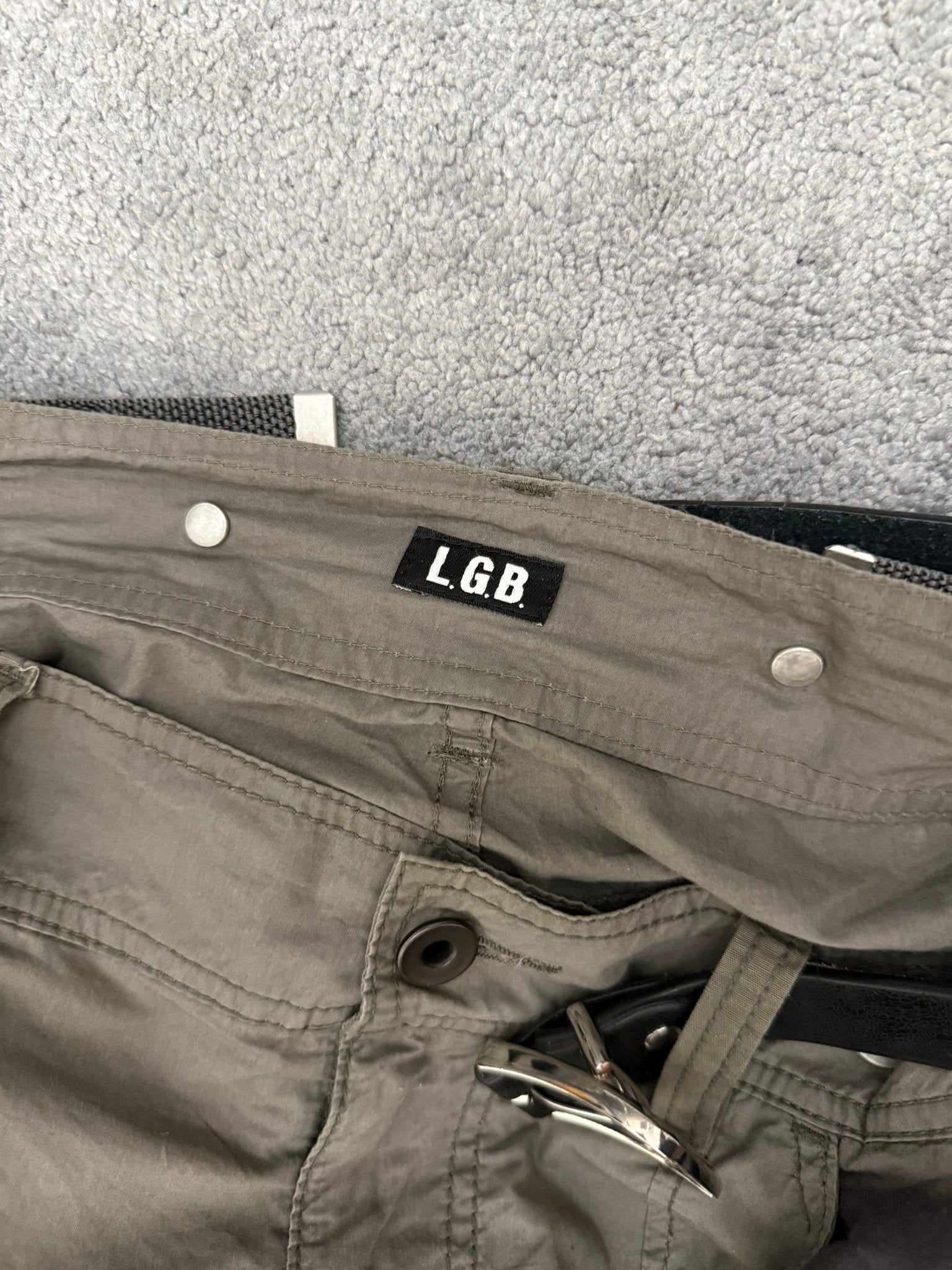L.G.B. Banana Parachute Cargo Suspender pants - wintexarchive