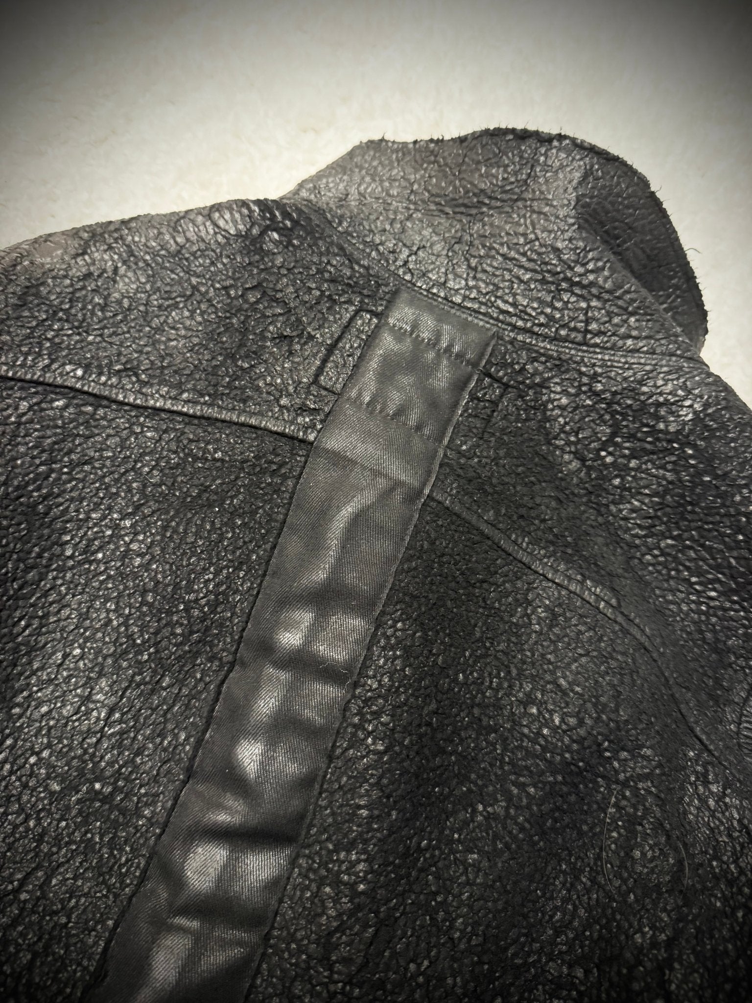 L.G.B NightHawk Asymetrical Cracked Waxed Jacket - wintexarchive