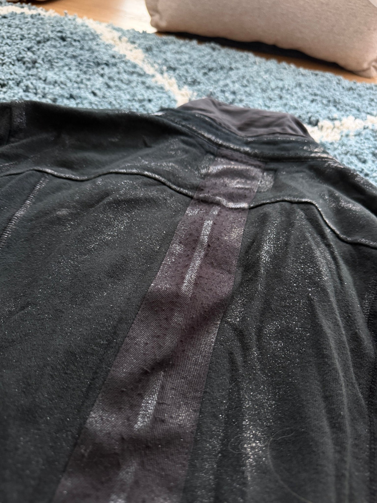 L.G.B. Waxed Glitter Rider Jacket - wintexarchive