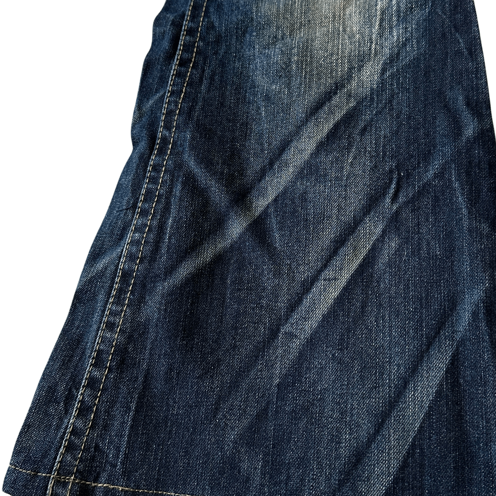 Lolita scar stitched Flared denim - wintexarchive