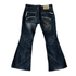 Lolita scar stitched Flared denim - wintexarchive